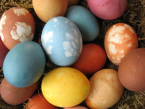 gemperle farms Naturally dyed eggs