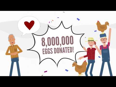 Gemperle Farms Donates eggs 8 Million Eggs