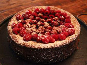 Almond Cake with Fresh Berries