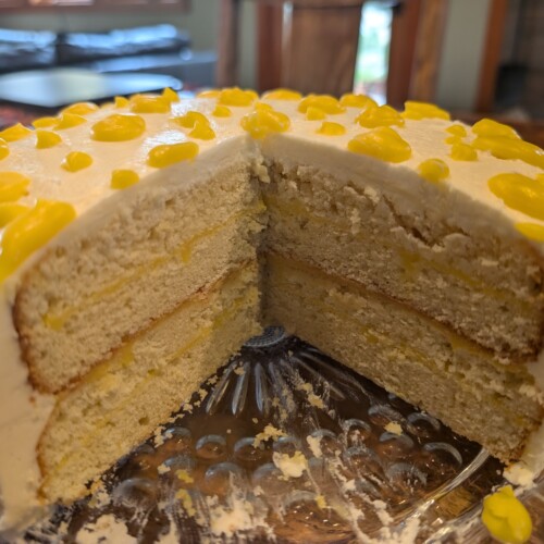 Lemon Custard Cake  The Best Birthday Cake Ever! - Gemperle Farms